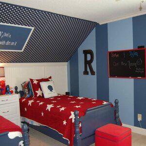 Pottery Barn Twin Quilt - "Big Shining Stars"